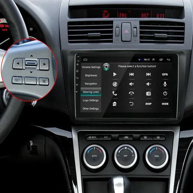 Alt view image 5 of 7 - Car Radio Stereo WIFI GPS Navigation Multimedia Player For Mazda 6 Android Head