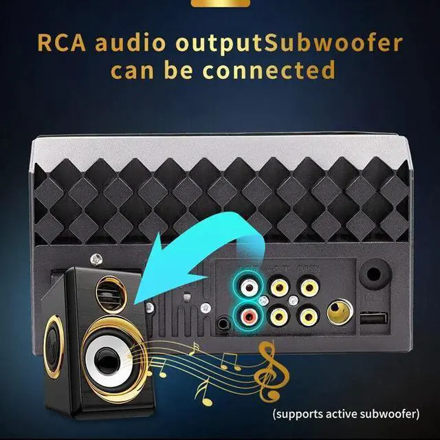 Alt view image 7 of 7 - Car Radio Autoradio Multimedia Player Stereo MP5 Camera For Carplay Android Auto