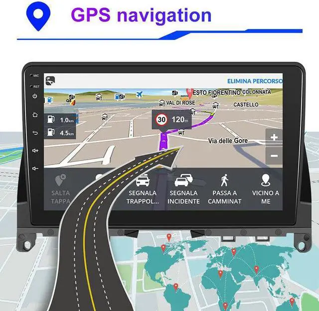 Alt view image 5 of 7 - Android HedaUnit WiFi Radio Stereo GPS Navi For 07-10 Benz C Class 3 W204 S204