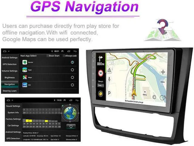 Alt view image 6 of 7 - Car Radio Multimedia Player For 04-11 BMW 1-Series E88 82 81 87 Android GPS Navi