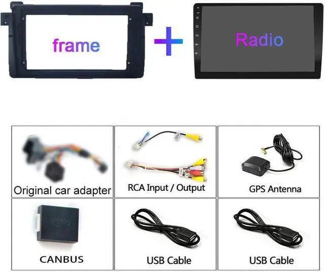 Alt view image 4 of 7 - Car Multimedia Video Player For E46 3Series GPS Radio 9" Android wifi Navigation
