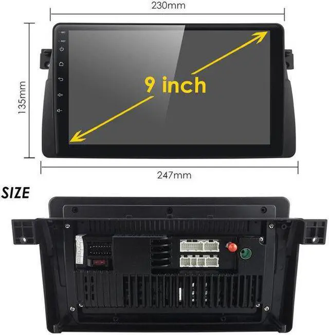 Alt view image 3 of 7 - Car Multimedia Video Player For E46 3Series GPS Radio 9" Android wifi Navigation