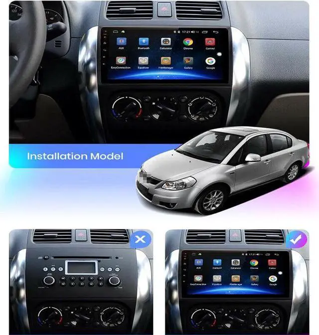 Alt view image 7 of 7 - Car Android Radio Multimedia Player For Suzuki SX4 9" Bluetooth GPS Navigation