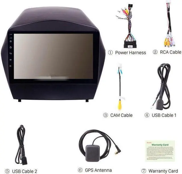 Alt view image 3 of 7 - Car FM Radio Multimedia Video Player Wifi Android Autoradio GPS For 09-15 Ix35