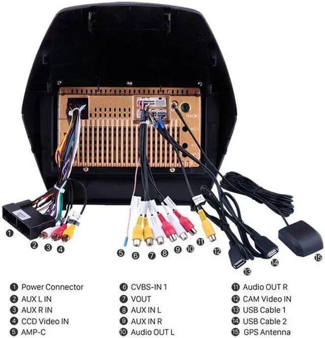 Alt view image 5 of 7 - Car FM Radio Multimedia Video Player Wifi Android Autoradio GPS For 09-15 Ix35