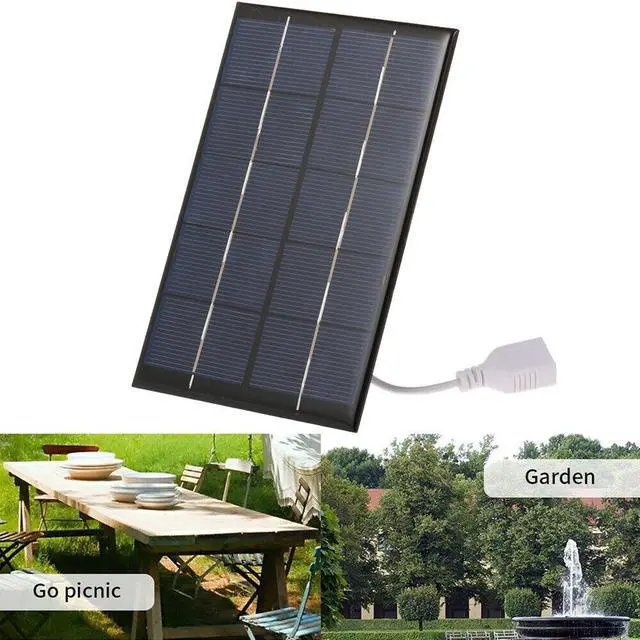 Alt view image 2 of 7 - 2X 2W/5V Solar Panel Power Bank Mobile Phone Charger Outdoor Hiking Travel K5I9
