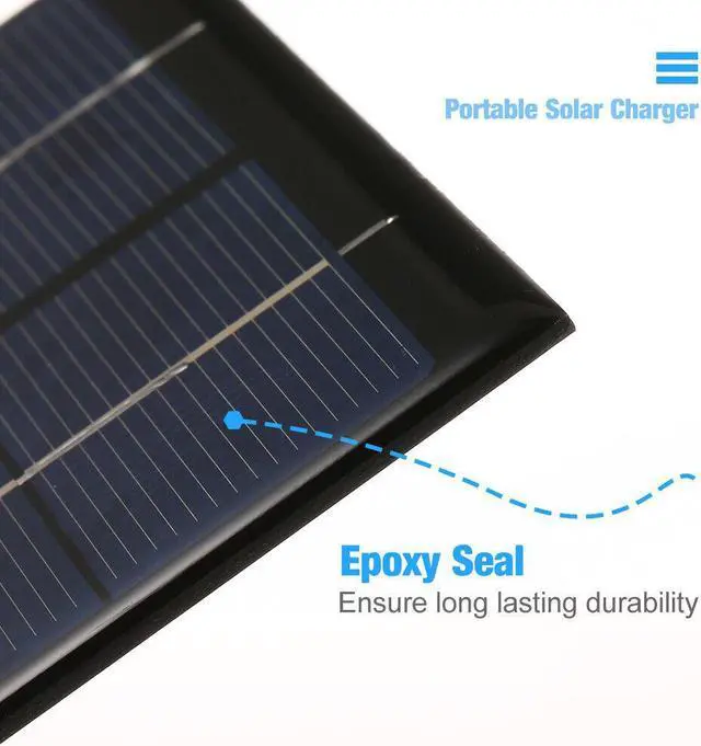 Alt view image 7 of 7 - 2X 2W/5V Solar Panel Power Bank Mobile Phone Charger Outdoor Hiking Travel K5I9