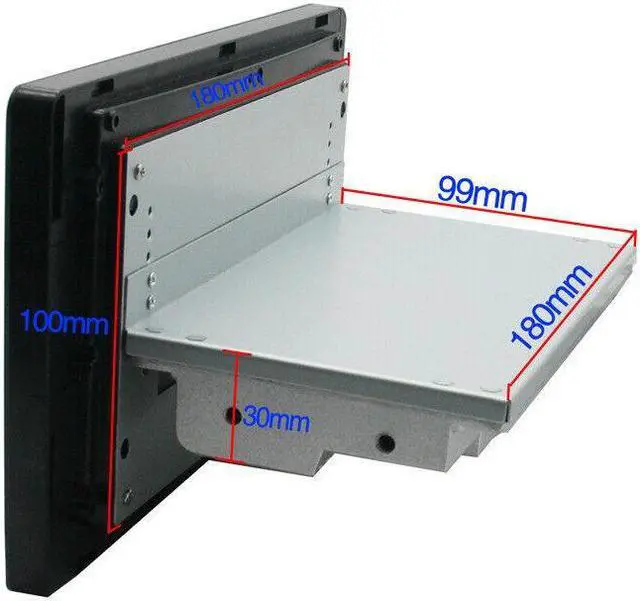 Alt view image 4 of 7 - 9" Android 1Din Car Stereo Radio Up Down Moving Adjustable Player GPS Navigation