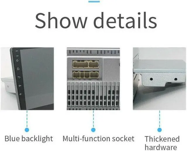 Alt view image 6 of 7 - 9" Android 1Din Car Stereo Radio Up Down Moving Adjustable Player GPS Navigation