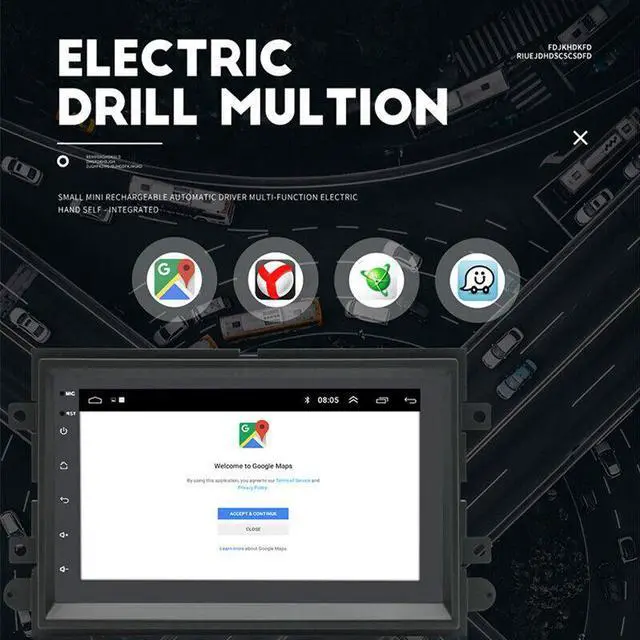 Alt view image 5 of 7 - Car Video Player For F150 250 350 450 550 7" Android Radio Stereo WIFI GPS NAVI