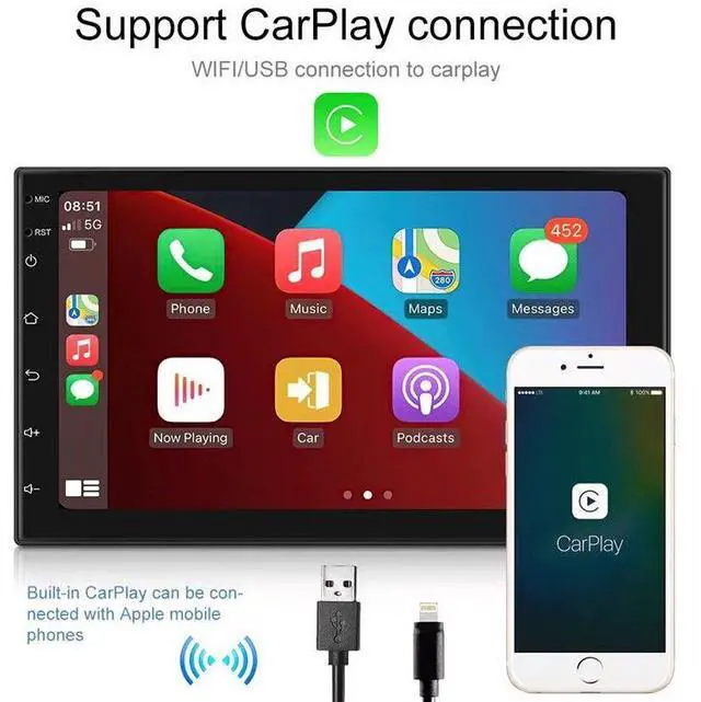 Alt view image 7 of 7 - Car Video Player For F150 250 350 450 550 7" Android Radio Stereo WIFI GPS NAVI