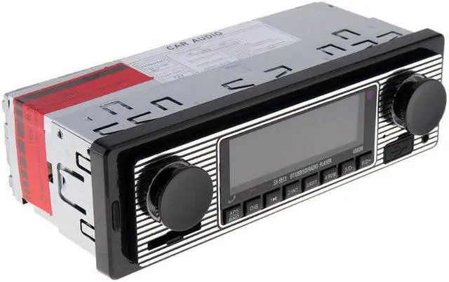 Alt view image 3 of 7 - Car FM Radio Stereo Player USB Charger 1DIN 4-Channel Wireless Bluetooth In-Dash