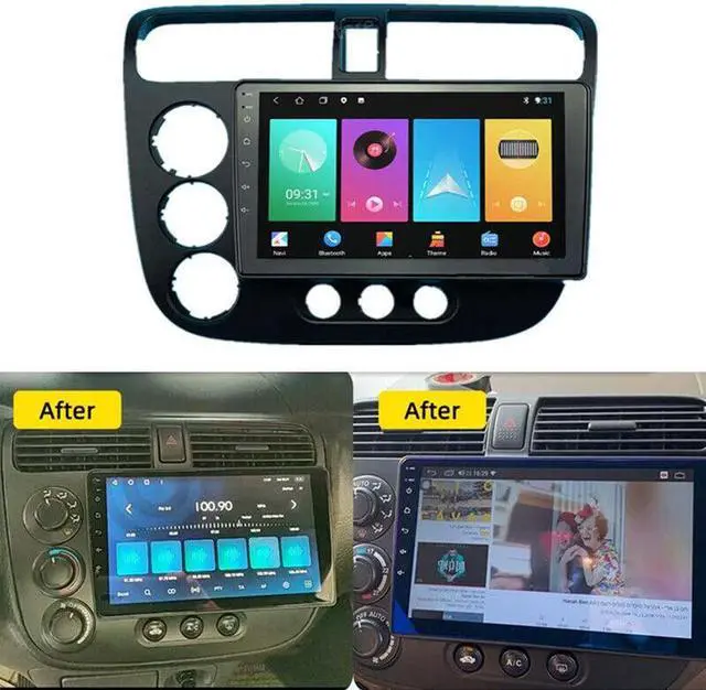 Main image of 2DIN Android radio For CIVIC 01-06 Car stereo Multimedia Player Carplay GPS Navi