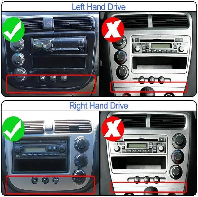 Alt view image 4 of 7 - 2DIN Android radio For CIVIC 01-06 Car stereo Multimedia Player Carplay GPS Navi