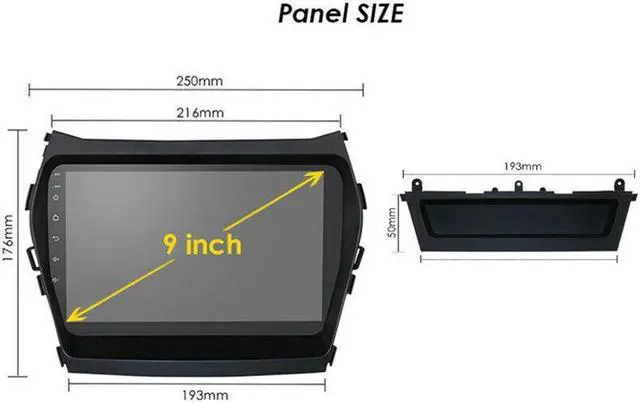 Alt view image 2 of 7 - Car 2Din For Hyundai ix45 Fe 13-17 Wifi Android Radio Multimedia GPS Navigation