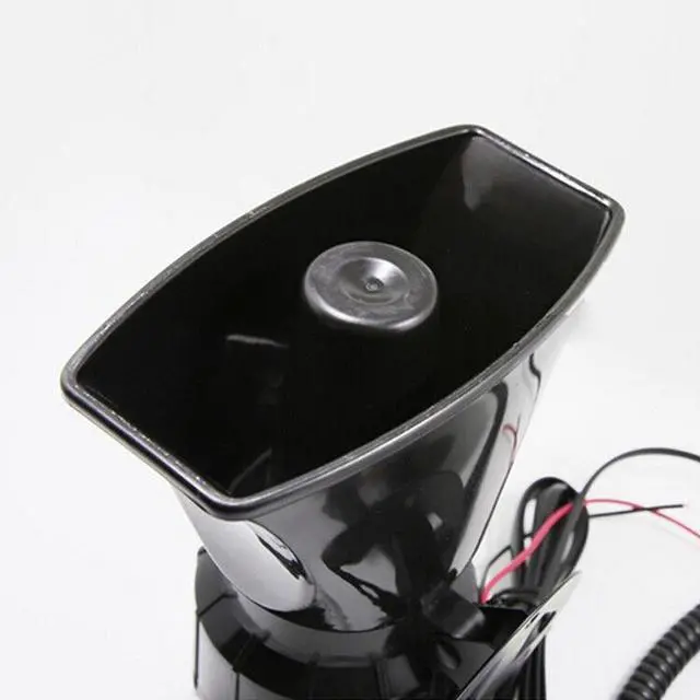 Alt view image 5 of 7 - Car 7 Sound Microphone 80W Electric Alarm Air Horn Siren Speaker Tone Super Loud