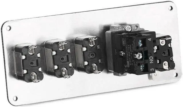 Alt view image 4 of 7 - 12V Multifunctio Button LED Ignition Panel Engine Start Push Button Carbon Fiber