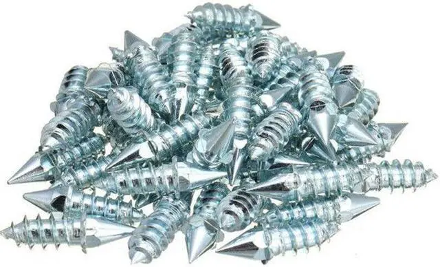 Alt view image 2 of 7 - 50Pc Screw Metal Tire Studs Motorcycle ATV Wheel Trim Nail Snow Spike Anti Slip