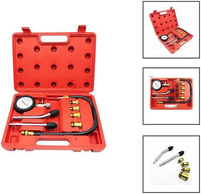 Main image of Car Compression Tester Pressure Gauge Tester Petrol Gas Engine Cylinder Adapter