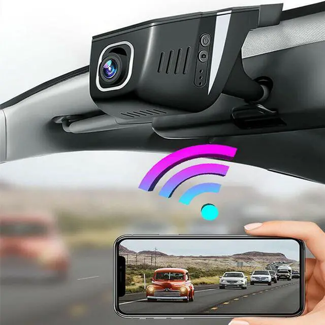 Alt view image 7 of 7 - CarVideo Recorder WIFI Dash Cam Hidden Surveillance Camera Dual Lens Registrator