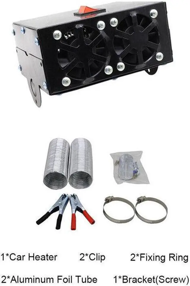 Alt view image 2 of 7 - Car Heater 12V Fan Air Heater Heating Parking Heater Windscreen Demister Defrost