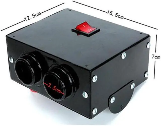 Alt view image 6 of 7 - Car Heater 12V Fan Air Heater Heating Parking Heater Windscreen Demister Defrost