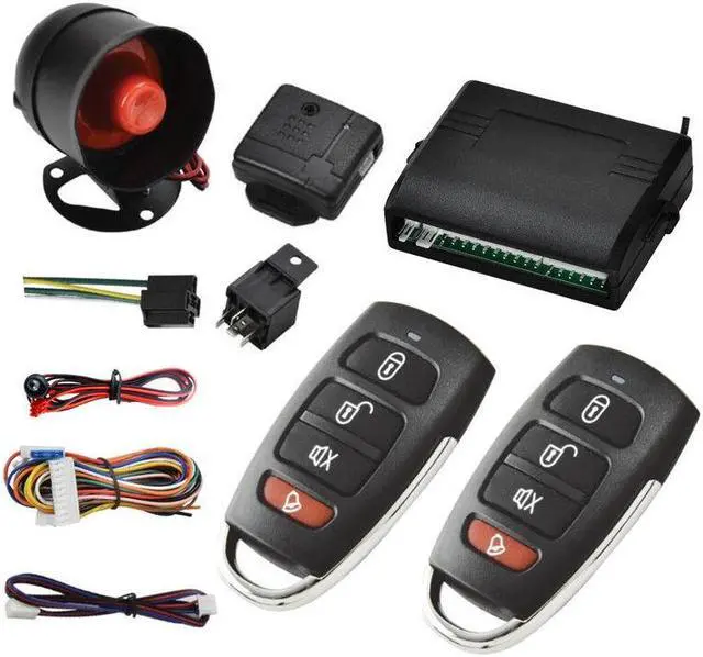 Alt view image 2 of 7 - Car Alarm System Remote Door Open Door Key Entry Lock Locking 1 way Kit