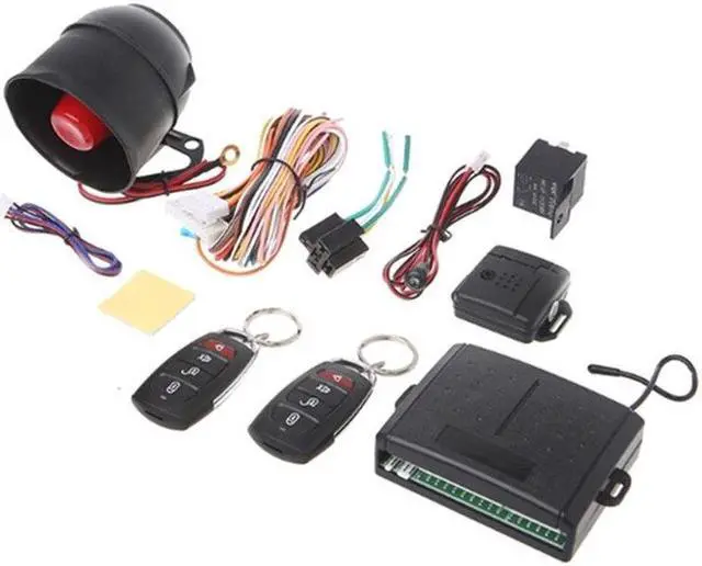 Alt view image 3 of 7 - Car Alarm System Remote Door Open Door Key Entry Lock Locking 1 way Kit