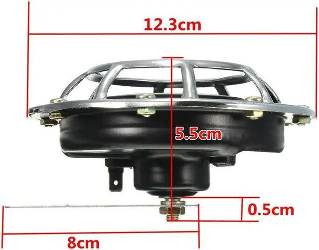 Alt view image 6 of 7 - Car Electric Pump Loud Air Horn 12V 110db Super Loud Compact Electric Blast Tone