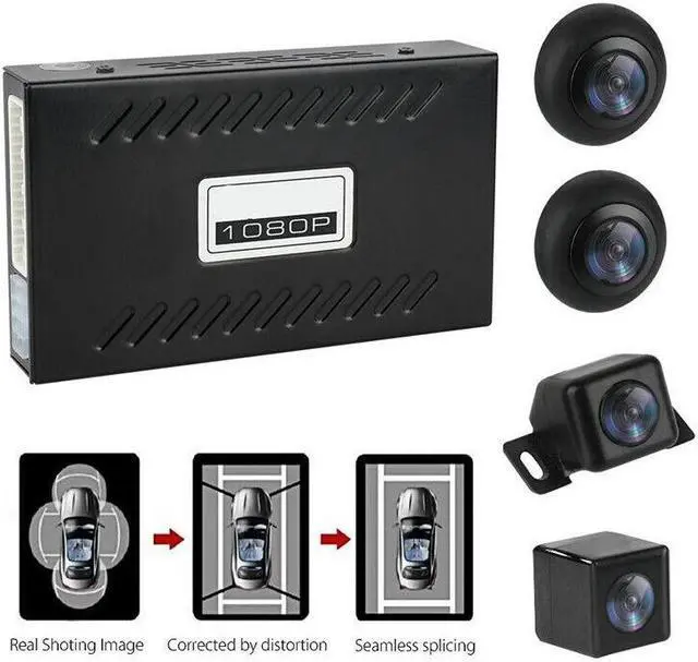 Main image of Car 360 Degree Surround Bird View Panorama DVR System 4Camera Parking Assistance
