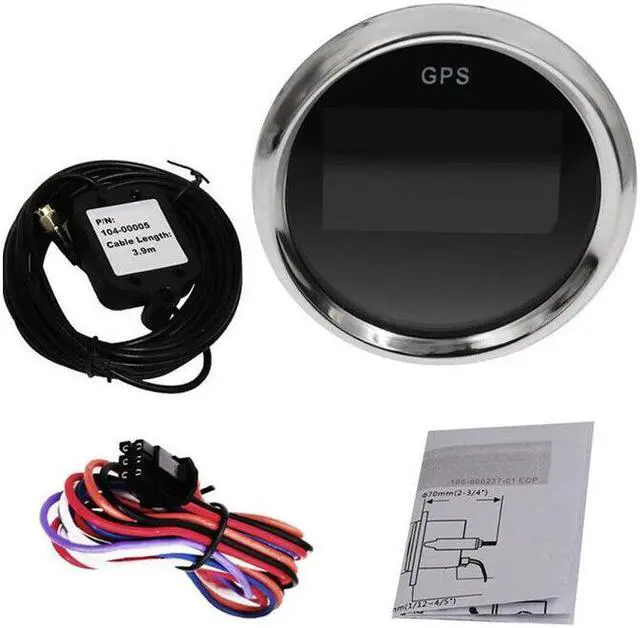 Alt view image 2 of 7 - 52mm Motorcycle Digital GPS LCD Gauge Odometer Multiindicators Speedometer Meter