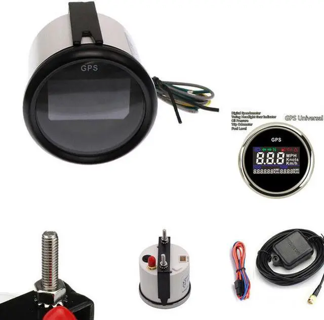 Main image of 52mm Motorcycle Digital GPS LCD Gauge Odometer Multiindicators Speedometer Meter