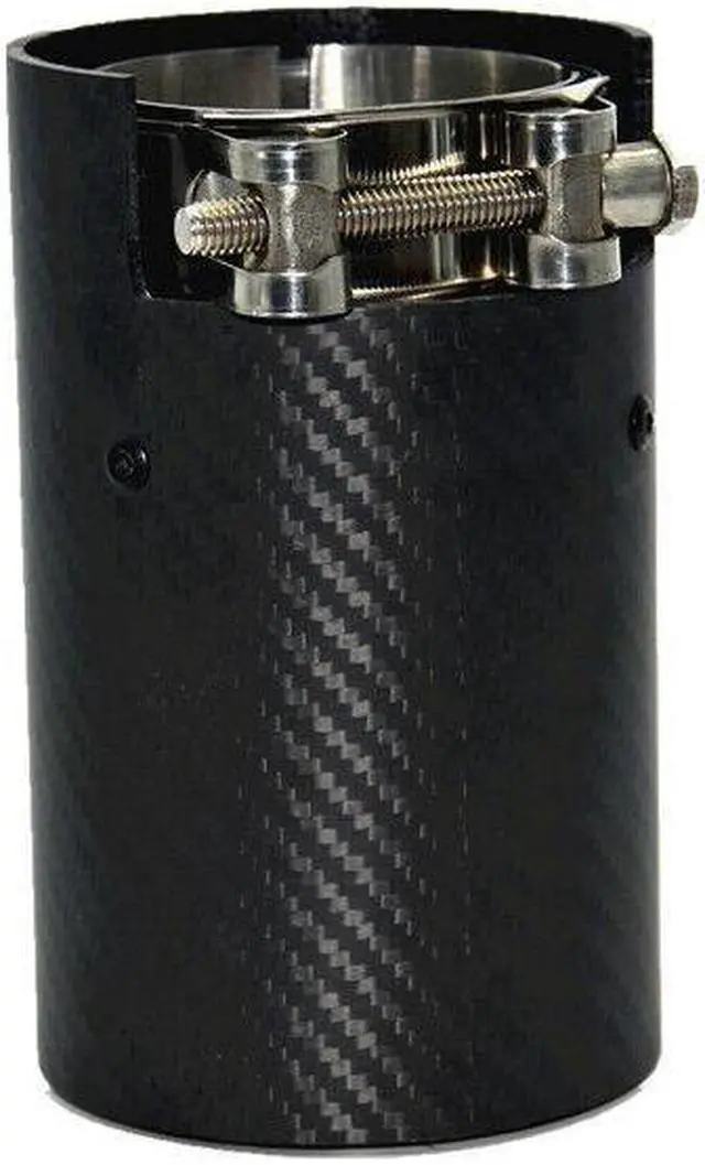Alt view image 3 of 7 - 1x Car Exhaust Tip End Tail Pipe Matte Black Carbon Fiber Exhaut Muffler