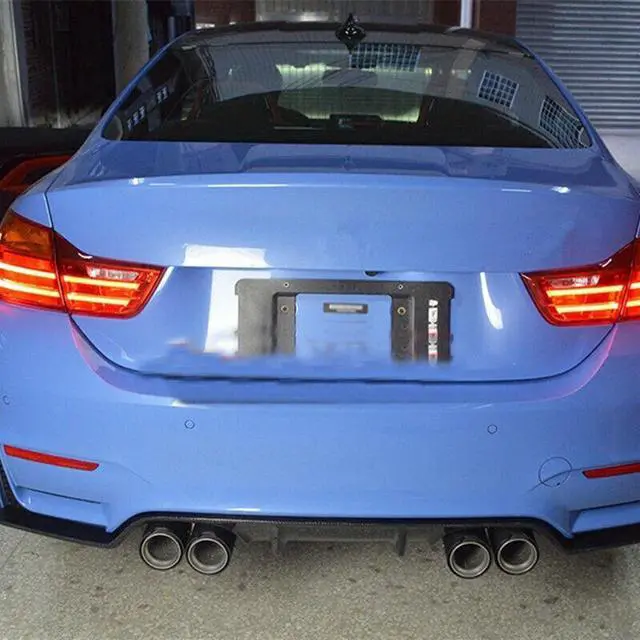 Alt view image 7 of 7 - 1x Car Exhaust Tip End Tail Pipe Matte Black Carbon Fiber Exhaut Muffler
