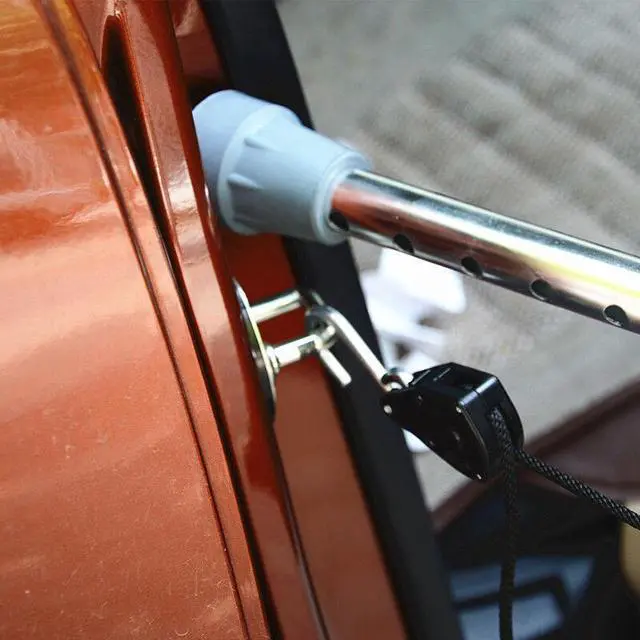 Alt view image 7 of 7 - Car Repair Tool Paintless Dent Engine Cover Aluminum Alloy Hood Prop Nylon Rope