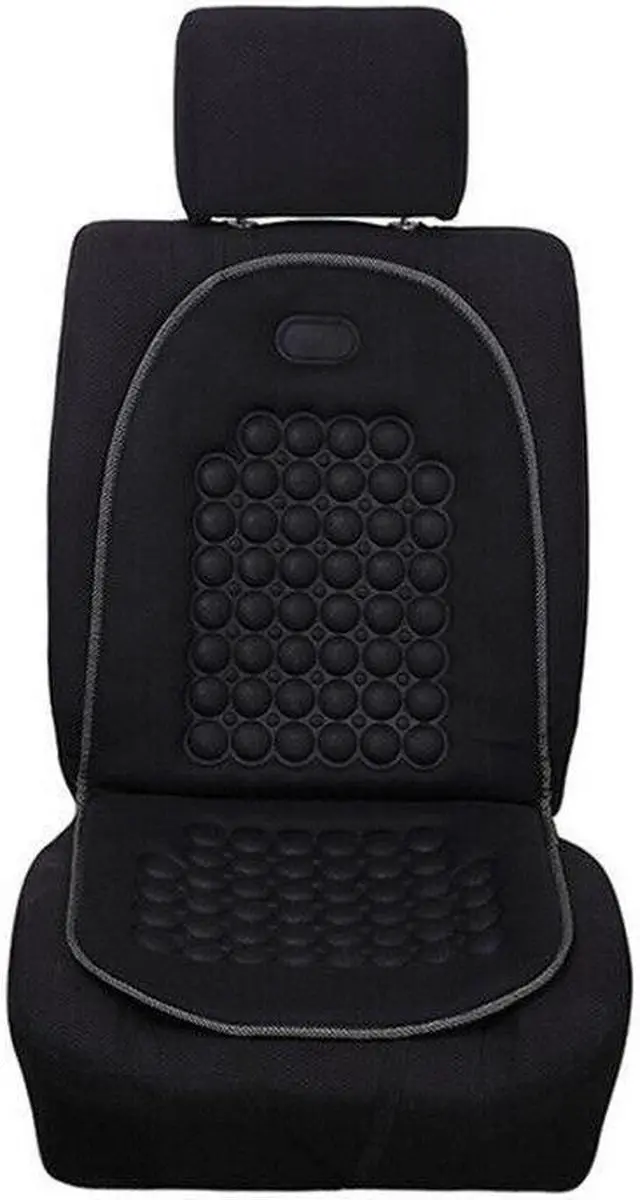 Alt view image 2 of 7 - 1 Pcs Car Seat Cover Black Pad Magnetic Beads Bubble Foam Chair Padded Massage