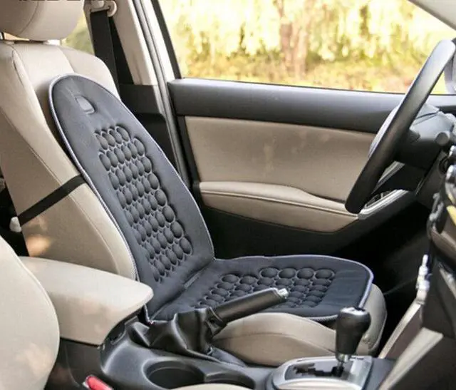 Alt view image 5 of 7 - 1 Pcs Car Seat Cover Black Pad Magnetic Beads Bubble Foam Chair Padded Massage