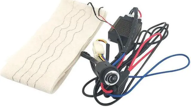 Alt view image 2 of 7 - DC12V Car Steering Wheel 6 Gears Heated Winter Warm Cover Electric Heating Pad