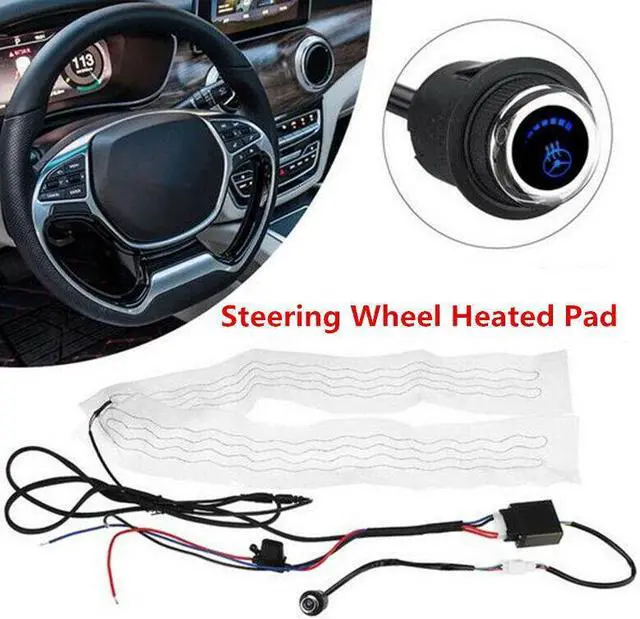 Main image of DC12V Car Steering Wheel 6 Gears Heated Winter Warm Cover Electric Heating Pad