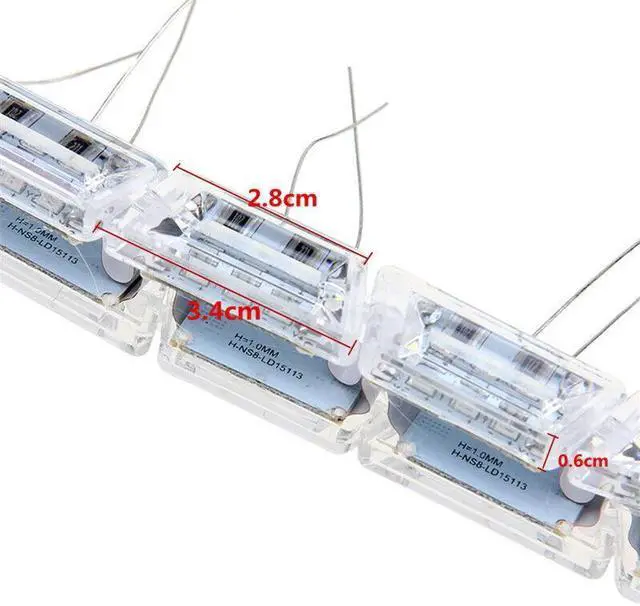 Alt view image 4 of 7 - Car LED Running Light Strip Switchback Sequential Turn Signal Lamp White Amber