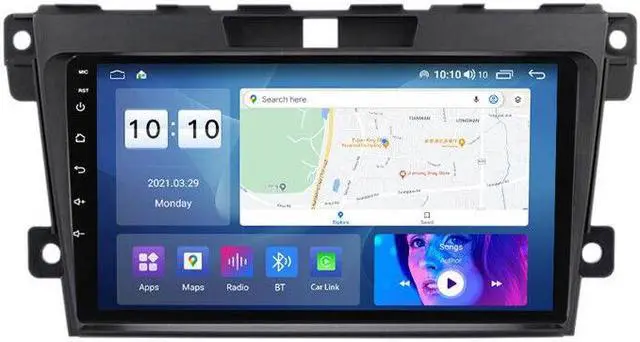 Alt view image 2 of 7 - 9'' Touch Screen Wifi Android 9.1 Car Radio Stereo GPS Navi For 08-12 Mazda CX-7
