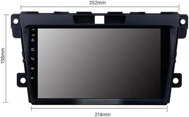 Alt view image 3 of 7 - 9'' Touch Screen Wifi Android 9.1 Car Radio Stereo GPS Navi For 08-12 Mazda CX-7