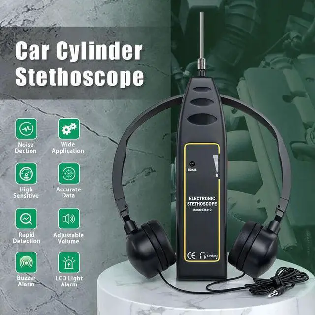Main image of Car Engine Cylinder Stethoscope Auto Diagnostic Noise Tester Detector Test Tool