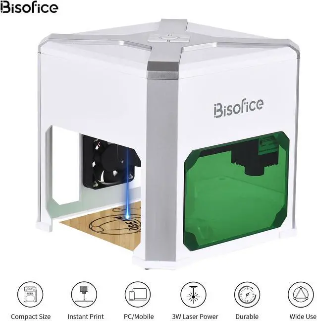 Alt view image 7 of 7 - Bisofice K6 Mini Laser Engraving Machine Logo Marker Support BT App Control Y4C2