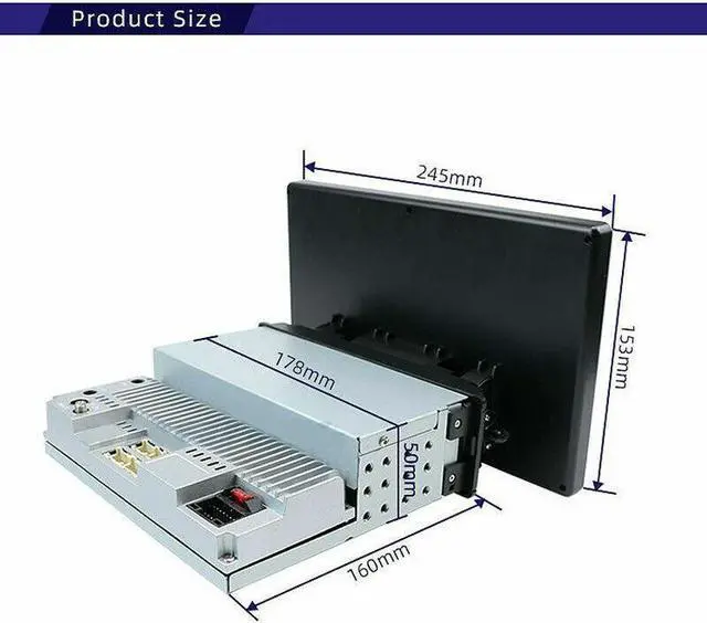 Alt view image 2 of 7 - 1Din Adjustable Multimedia Player 1+16G Android Stereo Autoradio GP SNavigation