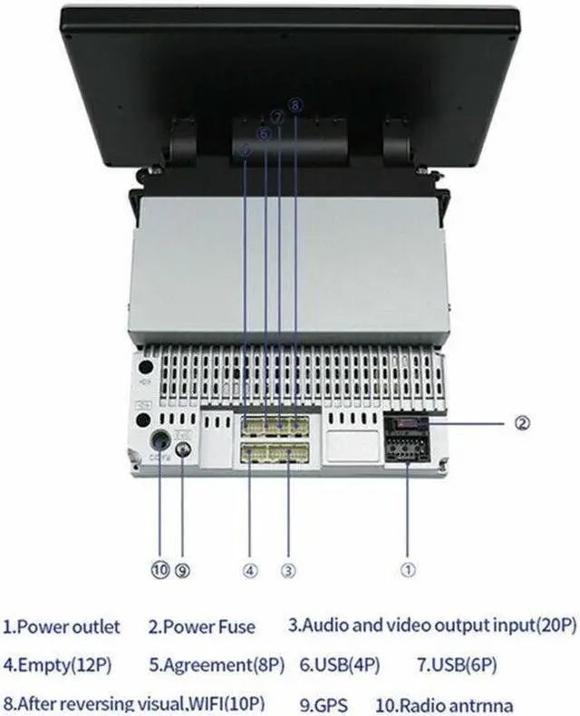 Alt view image 5 of 7 - 1Din Adjustable Multimedia Player 1+16G Android Stereo Autoradio GP SNavigation