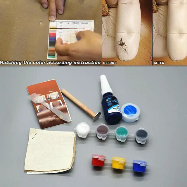 Main image of Car Leather Seat Sofa Coats Holes Scratch Cracks Rip Vinyl Mend Tool Universal