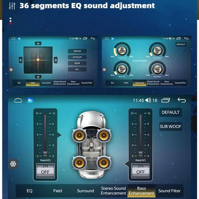 Alt view image 6 of 7 - 2+32G Android Car Player Radio GPS ForLand Cruiser 200 LC200 CarPlay Multimedia