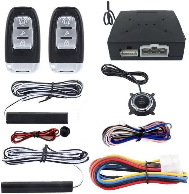 Alt view image 2 of 7 - Car Engine Start Stop Button Remote Smart Key PKE Passive Keyless Entry System