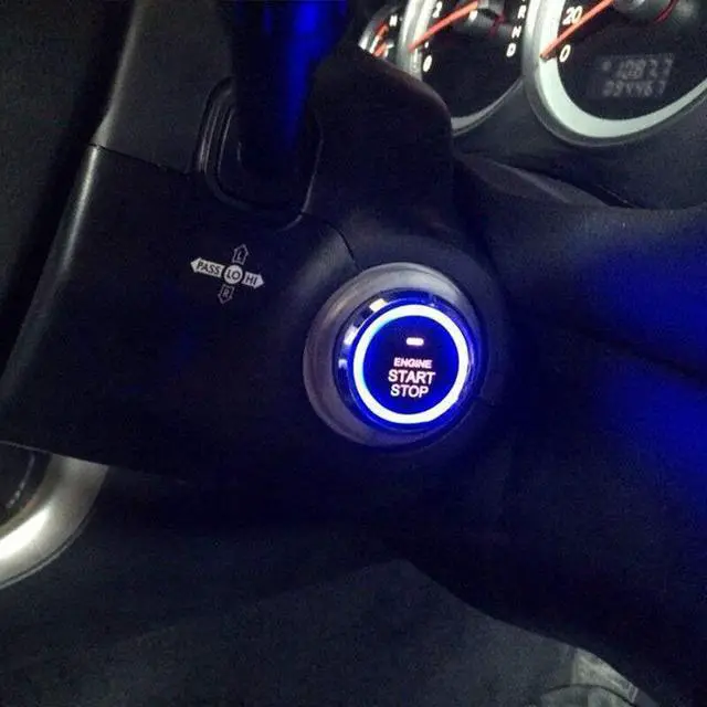 Alt view image 7 of 7 - Car Engine Start Stop Button Remote Smart Key PKE Passive Keyless Entry System